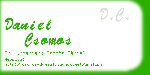 daniel csomos business card